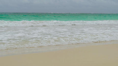 Cloudy sky before a storm. Stormy weather in the ocean