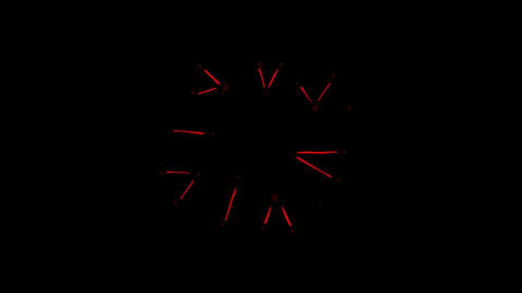 Small red scratches and thin lines on a black background