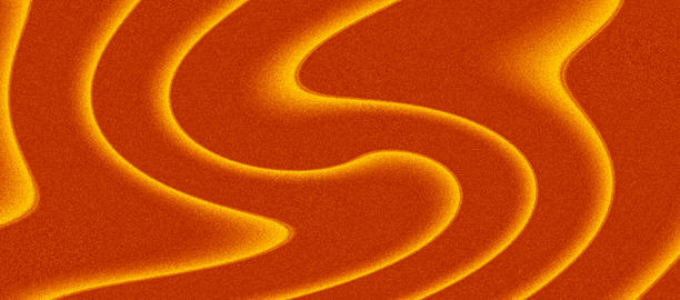 Abstract grainy background visual texture orange glowing yellow swirling waves fluid background