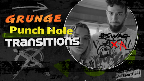 Grunge Punch Hole Transitions
