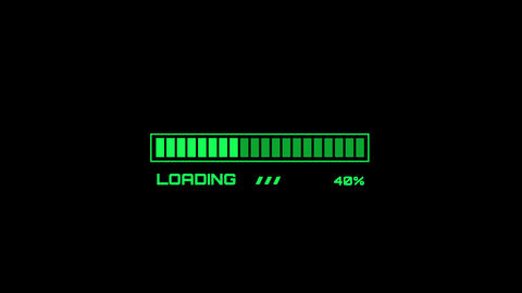 Green loading bar