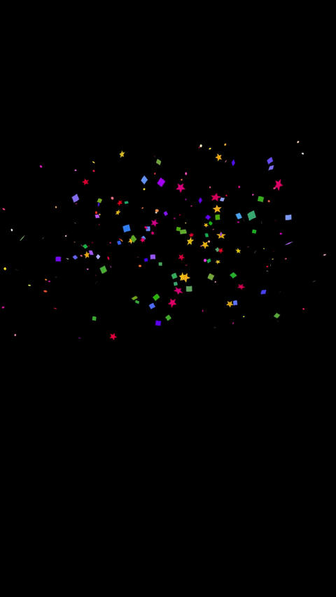 Confetti from both sides simultaneously / Confetti_2f