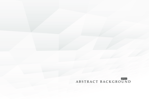 White futuristic abstract minimal background. Geometric polygon mosaic texture. Light clean infinity