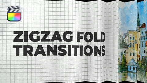 Zigzag Fold Transitions for Final Cut Pro