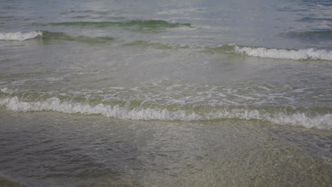 Rhythmic Ocean Waves Crashing On The Sandy Shore 04