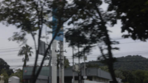 Speed Blur Of Scenery Passing By Car Window 03