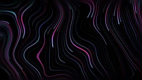 Abstract Neon Topographic Contour Lines Flow Background