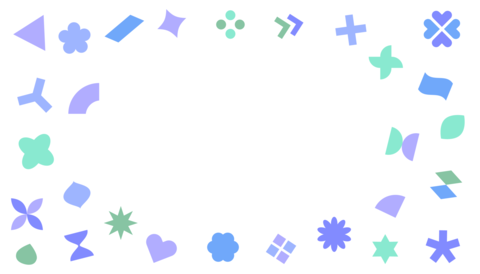Geometric shapes decorative frame border vector