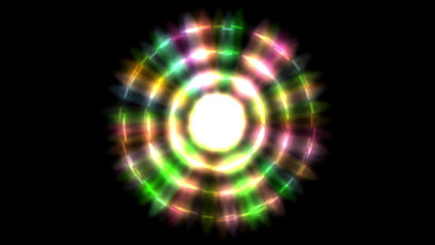 Colorful chakra splashing light
