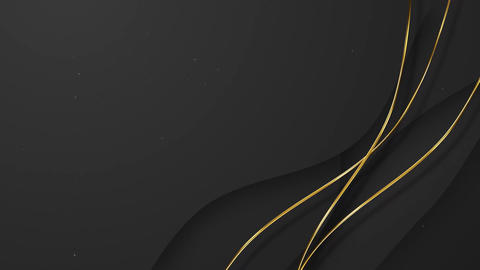 Waves Golden Ribbons Particles Awards Trailer Titles Cinematic Openers Intro Luxury Background Loop