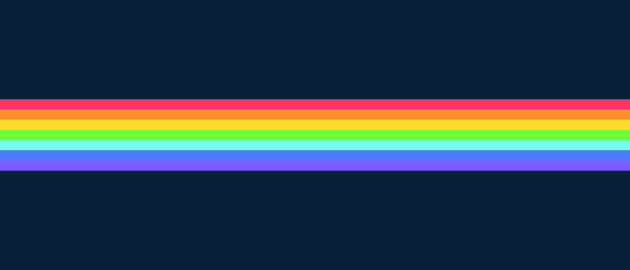 Abstract 70s retro design with flowing curved stripes in vibrant colors