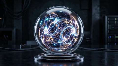 AI Neural Network Sphere Artificial Intelligence Technology Concept
