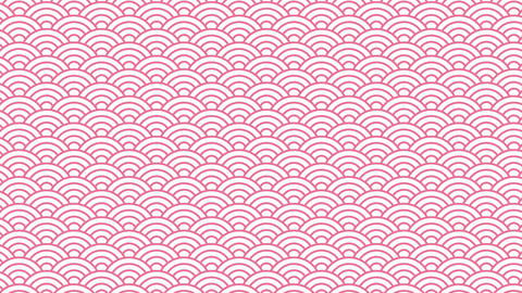 Video Using a Seigaiha Pattern Red Version