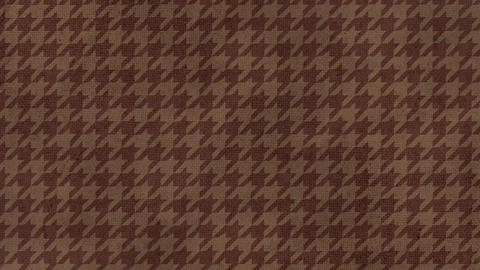 Hand drawn houndstooth pattern background video: fine pattern, brown tone, loop