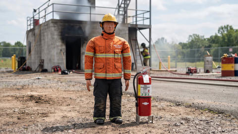 Firefighter Training Mannequin Fire Extinguisher Rescue Facility