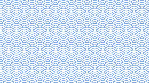 Video Using a Seigaiha Pattern Blue Version