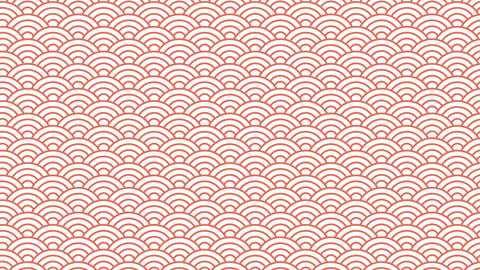 Video Using a Seigaiha Pattern Orange Version