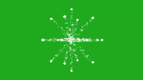 Sparkle in 3D on green screen