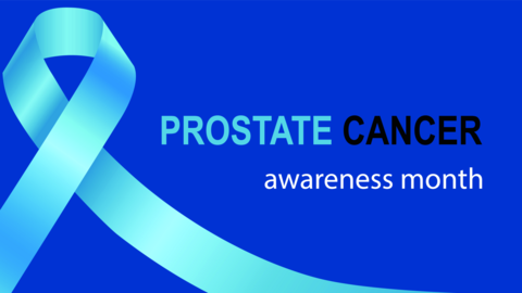 Prostate Cancer Awareness Month. Prostate cancer ribbon. World Prostate Cancer Day Concept