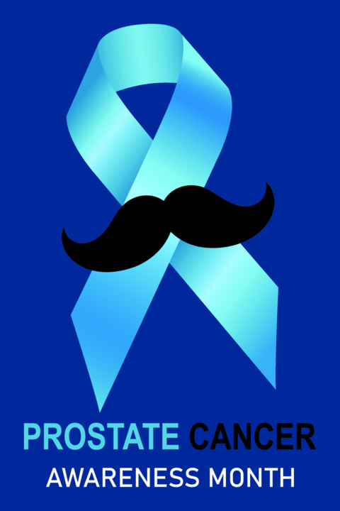 Prostate Cancer Awareness Month. World Prostate Cancer Day Concept. Loop ribbon realistic style