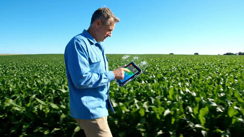 Agronomist Using AI and Drone Data for Smart Farming