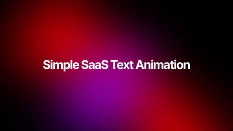 SaaS Text Animations