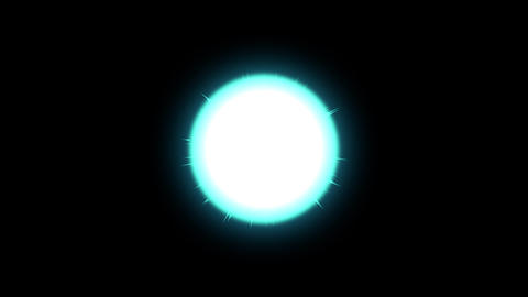 徐々に大きくなっていく青いエネルギーの玉