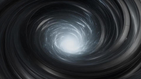 A white hole and a vortex of light particles rotating in the darkness
