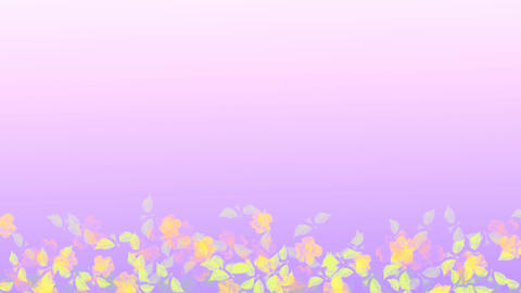 Orange yellow leaves on pink gradient for decoration