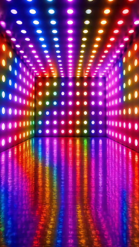 ダンスフロアやイベントパーティー向けの、ネオンLEDライトを使ったディスコクラブの背景