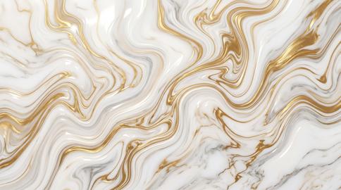 Abstract White Marble Texture with Gold Swirling Veins Luxury Background