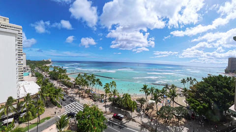 Overlooking Hawaii's beautiful Waikiki Beach
