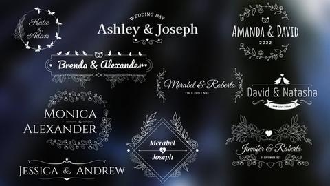 Love Romantic Wedding Titles Pack