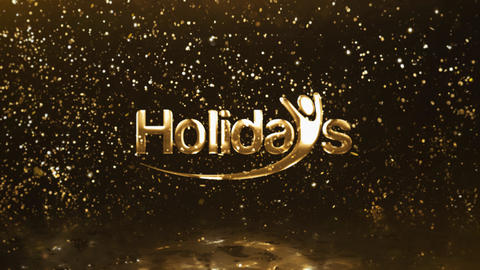 Luxury Golden Glitter Particles Logo Reveal MOGRT