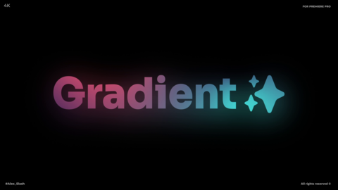 Gradient Text Presets | MOGRT