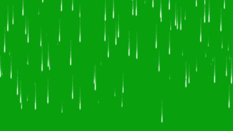 Falling Arrow streaks on green screen