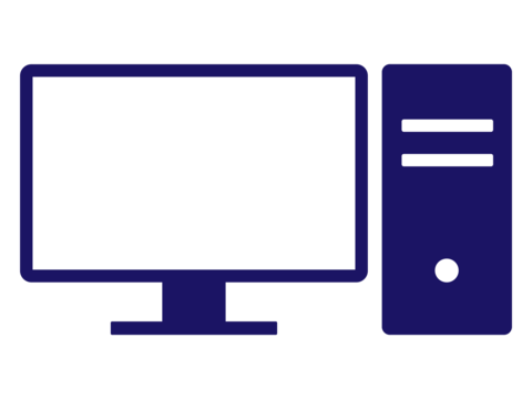 Illustration of a desktop computer icon
