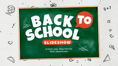 Back To School Doodle Photo Slideshow