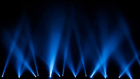 Stage Lights Background with Blue Stage Spotlight for Concert Event and Show