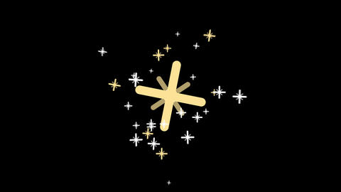 Golden Starburst Light Rays Bursting from Center Overlay with Alpha Channel
