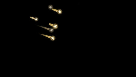 Golden Light Particles Showering Down Luxurious Sparkle Overlay with Alpha