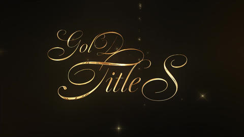 Gold Title Intro