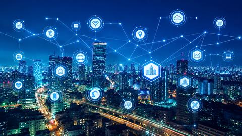 Future Smart City Network with Data, Communication and Connected Infrastructure