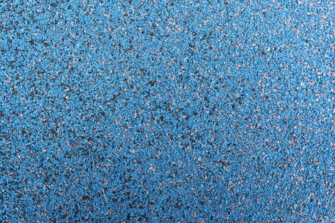 Blue rubber granule surface texture of running track and playground safety floor