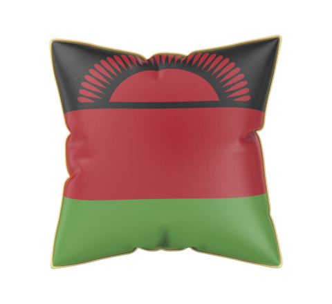 Pillow with the flag of Malawi