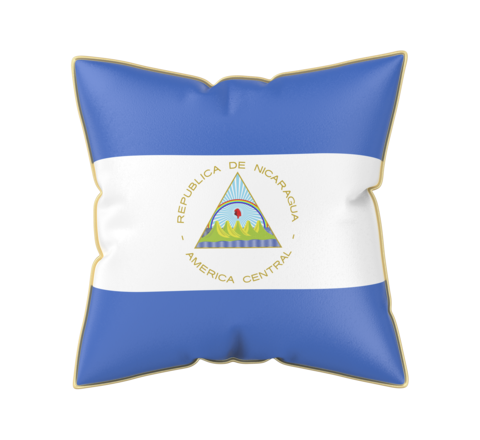 Pillow with the flag of Nicaragua