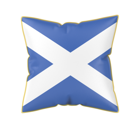 Pillow with the flag of Scotland