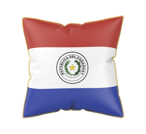 Pillow with the flag of Paraguay
