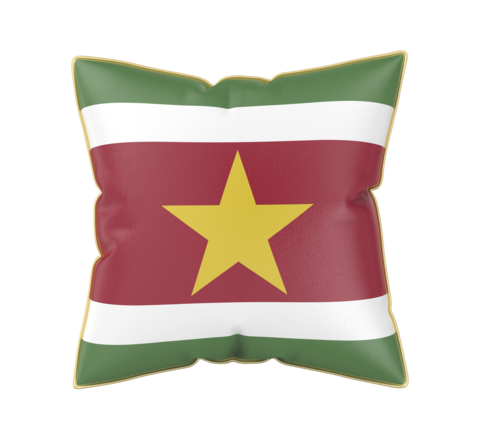 Pillow with the flag of Suriname