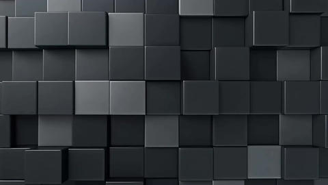 Cube Pattern Background with 3D Abstract Black Geometric shapes